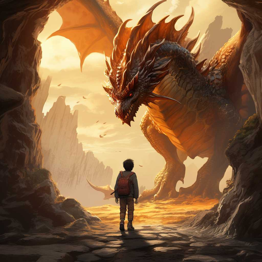A traveller encounters a dragon