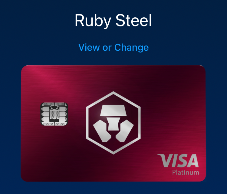 Crypto.com Ruby Steel visa-debit card